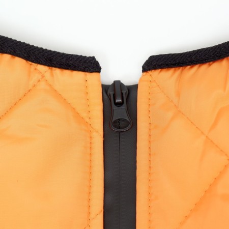 Jacket for large dogs, membrane, 4XL (DS 55, Osh 53, OG 73cm), gray-orange-9