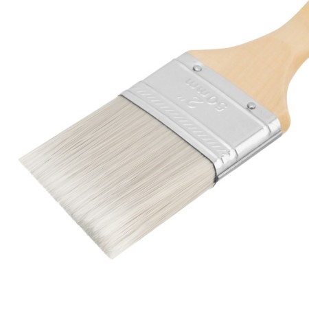Flat brush MTX Euro 83087, artificial bristles, wooden handle, 2 "-2