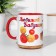 Sublimation mug "beloved grandmother. There are no grandmother more wonderful", inside Red, 320ml