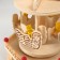 Souvenir musical mechanical tree "Carousel - Bear in the boat" 10x11.5x18.5 cm
