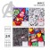 Notebook in a cage 24 sheets, 4 types of mix, cover covering cardboard, Avengers