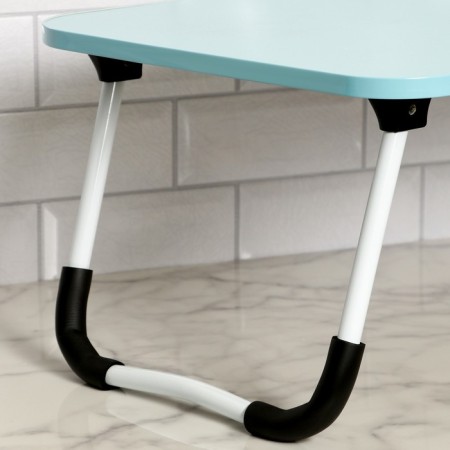 Table - breakfast tray, for a laptop, folding, blue, 60x40 cm-8