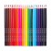 Pencils of watercolor 24 colors, in a cardboard box, triangular, der, with KIS, animal mix