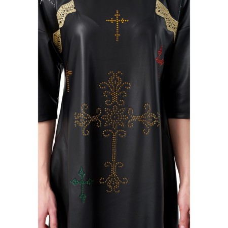 Women's dress, size 44, black color-11