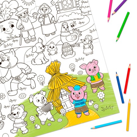 Coloring giant "We came from a fairy tale"-2