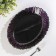 Glass dish "Amethyst", d = 33 cm, purple color