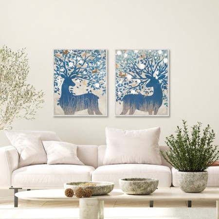Reproduction of the picture "Deer No. 2", 40x50 cm, frame 20-001d-3