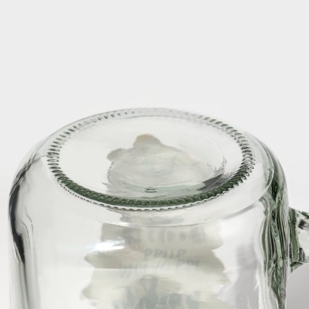 Bank Glass Daula "wine", 450 ml, 10 × 7.5 × 13 cm, with a handle, a lid and a tube-6