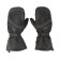 Winter mittens "beaver", size L, black, gray