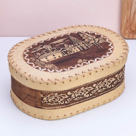 Батонница «Собор», 30×18×10 см, береста-4