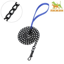 Metal leash, 120 cm x 2.5 mm, black