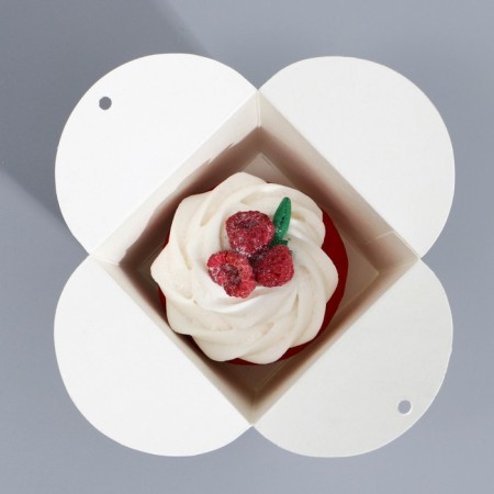Bonbonniere box, gift packaging, “marble”, 7.5 x 8 x 7.5 cm-3