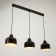 Lamp Bayerlux 1115/3, 3x40W E14, black color