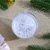 Christmas tree decoration for coloring "Modnik" Size: 8 cm; 2 pcs., Brush