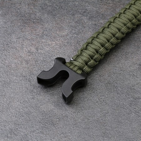 5B1 survival bracelet (paracord - 3 m, compass, whistle, fire, lantern), olive-3