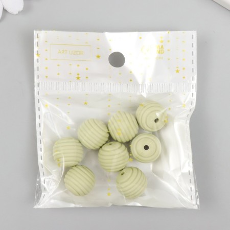 Busina silicone "Round with a beam" Herbal d = 1.5 cm-2
