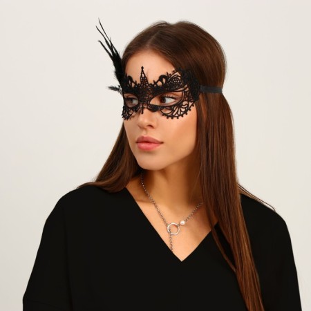 Carnival mask "Stranger", with a pen-5