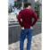 Jumper male ise, size 54, burgundy color