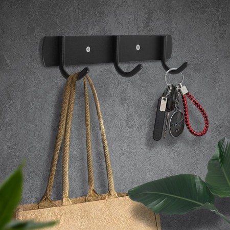 Cappio CVT002 hanger, metallic, three -rose, black color