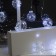 Garland “fringe” 2.5 × 0.7 m dews with nozzles “balls”, ip20, silver thread, 150 LED, white glow, 12 V