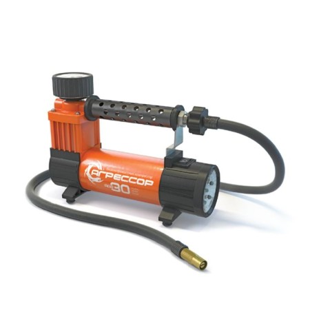 Car compressor "Aggressor" AGR-30l, Metallic, 12V, 140W, performance 30 l/min, LED LED, bag