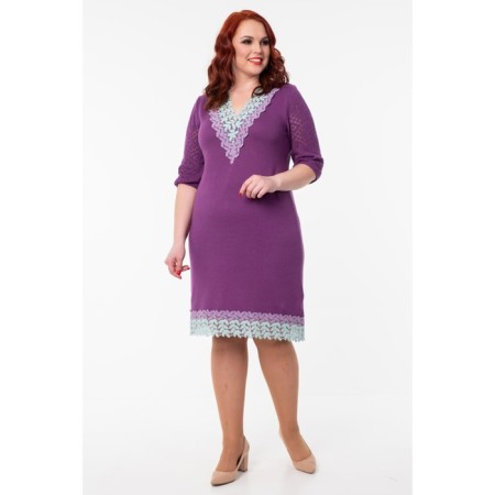 Female dress, size 56, purple color-4