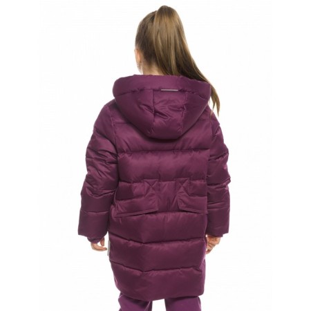Coat for girls, height 98 cm, lilac color-6