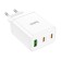 Network charger Hoco N33, 2 Type-C, 1 USB, 35 W, PD + Qc, white