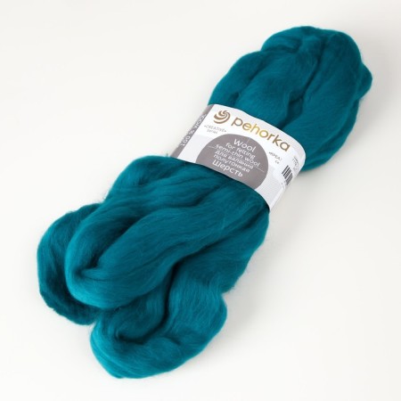 Fasting wool 100% half-toned wool 50g (1178-sv. Morskaya wave)-1