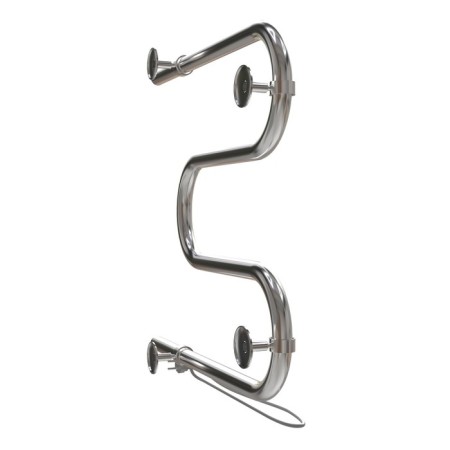 Electric towel "Sanprise" M-shaped, 500x500 mm, side connection, chromium-6