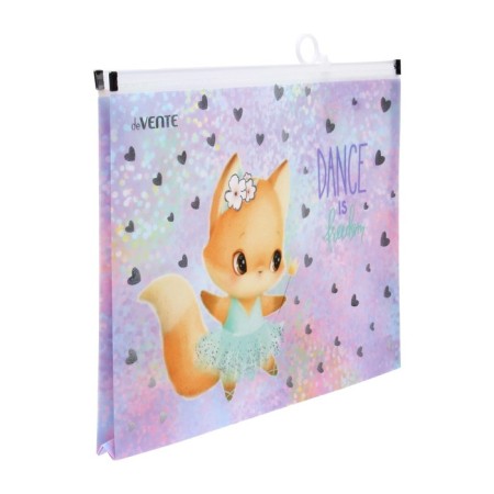 Zip A4 lightning folder with an extension of 320 x 245 x 25 mm, 180 μm Devente Dance Fox-1