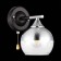 Wall lamp EVOLUCE. Sle106501-01. Gocia. 1x60 W, E27, 13x20 cm, black color, chrome