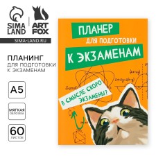 Planning for preparation for exams, A5 60 liters. Soft cover 