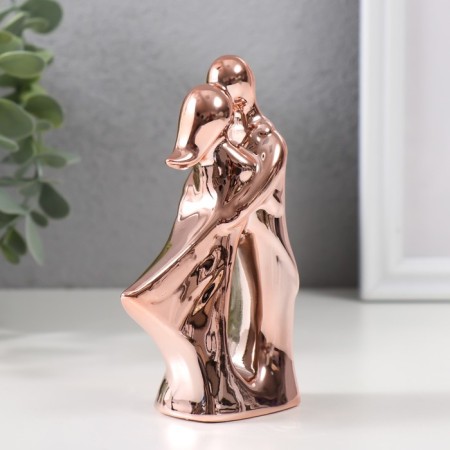 Souvenir ceramics "kiss" gold 11.5 cm-1
