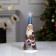 LED figure "Christmas tree with Santa Claus" 7.5 × 21 × 7.5 cm, plastic, batteries CR2032x1, glow of multi