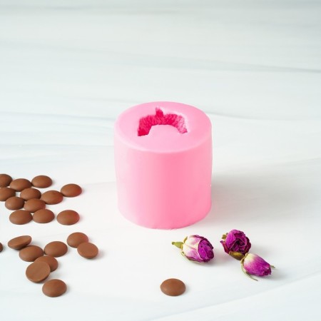 Mold "Mishutka", silicone, 5.8 × 5.8 × 5.5 cm, pink color-6