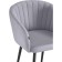 Montshau stool on a metal frame spinning, metal/velor, black/gray 60x53x83 cm
