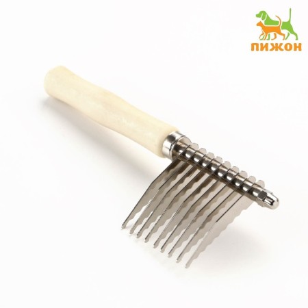 Side Wood, 9 blades, wooden handle