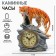 Tables table, fireplaces "Tiger", 7 x 19 x 22.5 cm, D of the dial - 8.5 cm