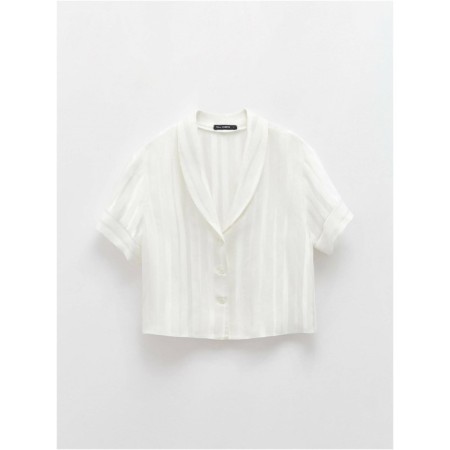 Blouse shortened female home Conte Elegant MoonLight, size XS, TOFU color-3