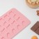 Form for jewelry of the share "Leaflets", silicone, 21.2 × 11.5 cm, 24 cells, color mix