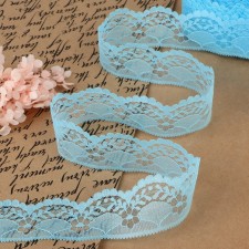 Capricon lace, 40 mm × 10 ± 1 m, blue color