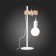 Evoluce bedside lamp. SL1142.504.01. Bagetti. 1x60 watts, e27, 17x14x46 cm, white color, light wood