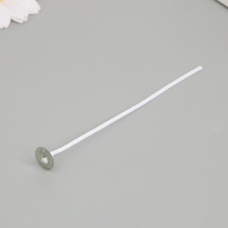 Cotton flash wick, white metal 12 cm-1