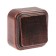 Switch "Elect" VA 16-131-hm, 16 a, 1 key, outer, black color for copper