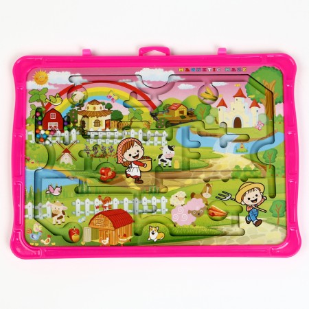 Game set Labyrinth "Rainbow Village", marker board, 2 × 36 × 27.5 cm-1