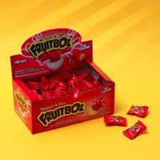 Chewing gum Fruittbol Jelly strawberries, 3.5 g