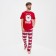 Pajama New Year's male KAFTAN "Bear", red color, size 48