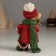 Souvenir Polystone "Mouse in a red cap with a gingerbread and a gift" 5.5x4.5x11 cm