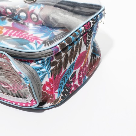 The backpack for carrying animals is transparent "leaves", 33 x 25 x 41 cm-3
